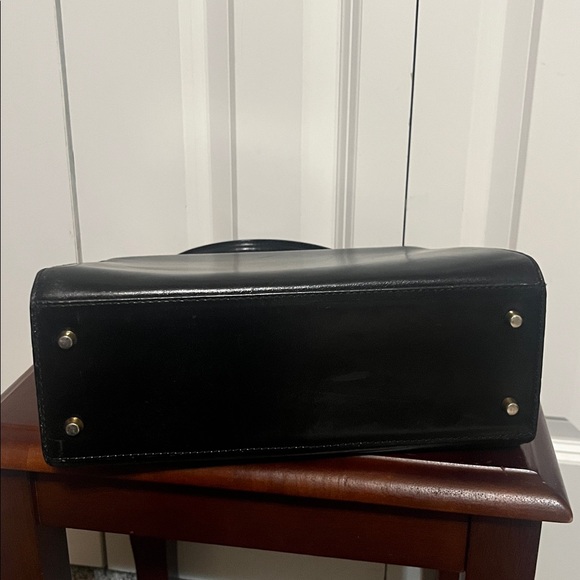 Bally Vintage Top Handle Satchel Black Leather Classic - Picture 8 of 16